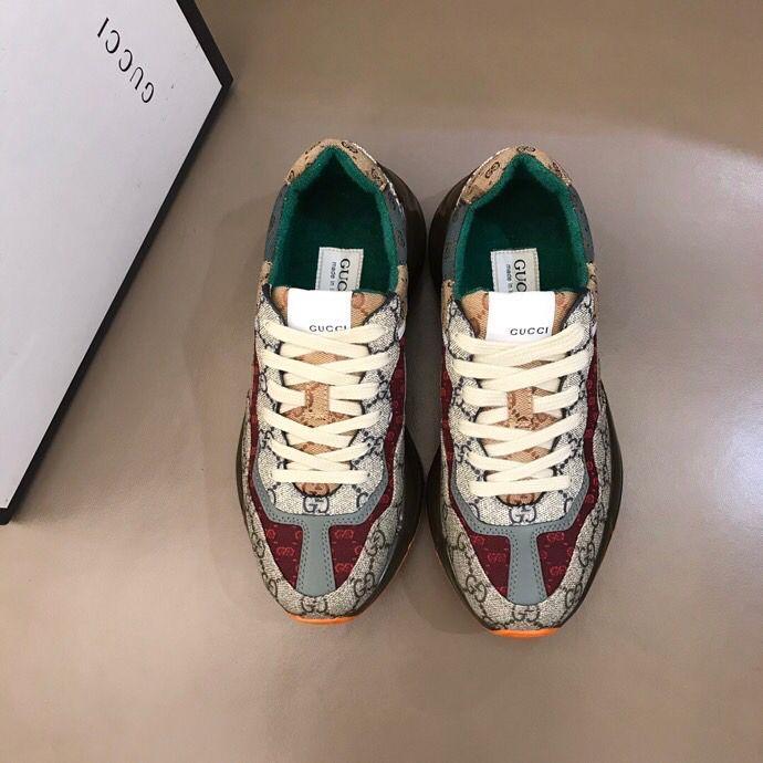 Brown platform sneakers
