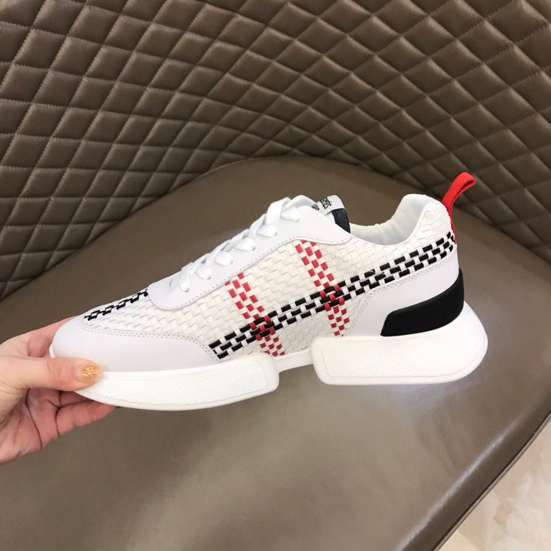 H woven leather sneakers 1824052702