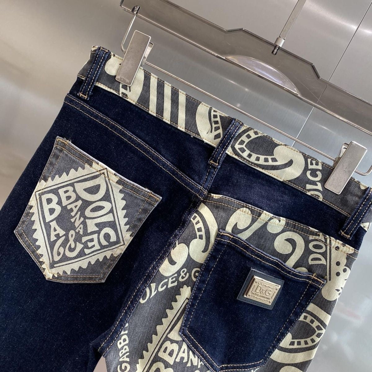 D&G HNA series exclusive pattern printed jeans 1824110701