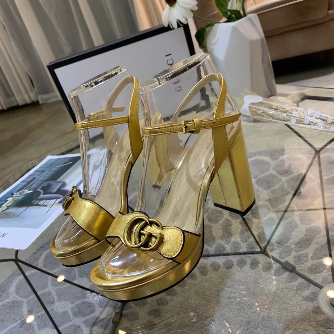 Versatile G buckle high-heeled sandals 1824061301