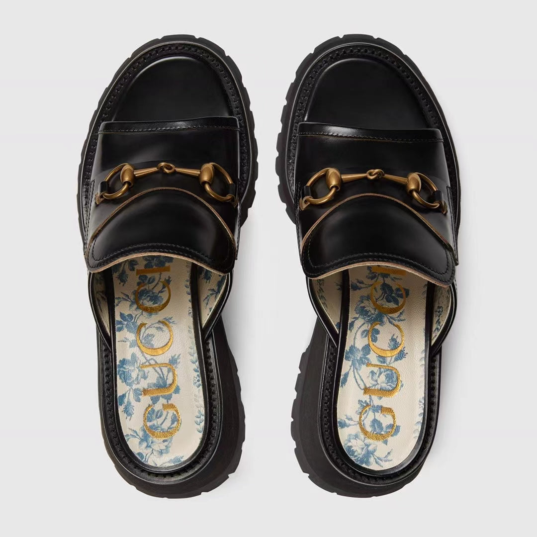 G Horsebit platform slippers 1824061307