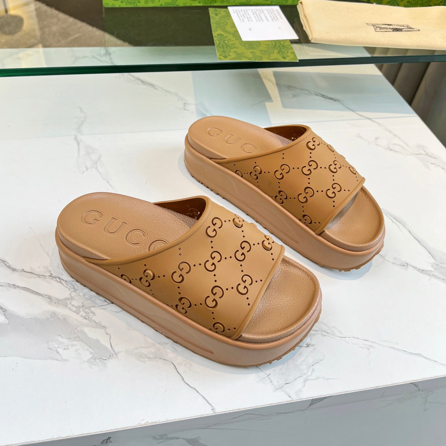 G logo ice cream platform slippers  XC16061203