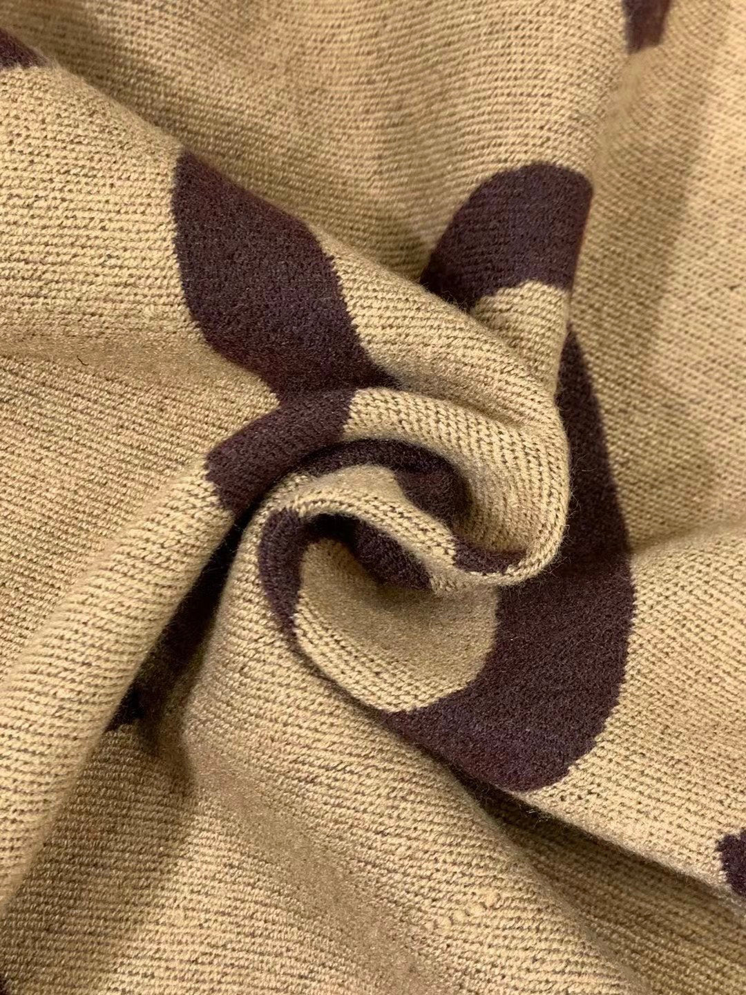 Jacquard Wool Silk Scarf XC0823091903