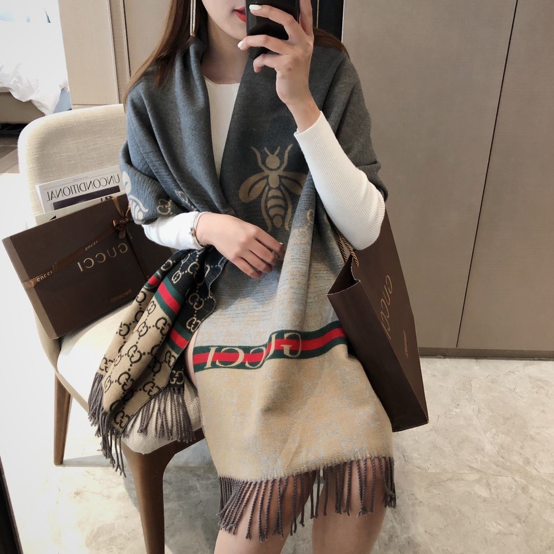 New double-sided two-color scarf shawl PD10071109
