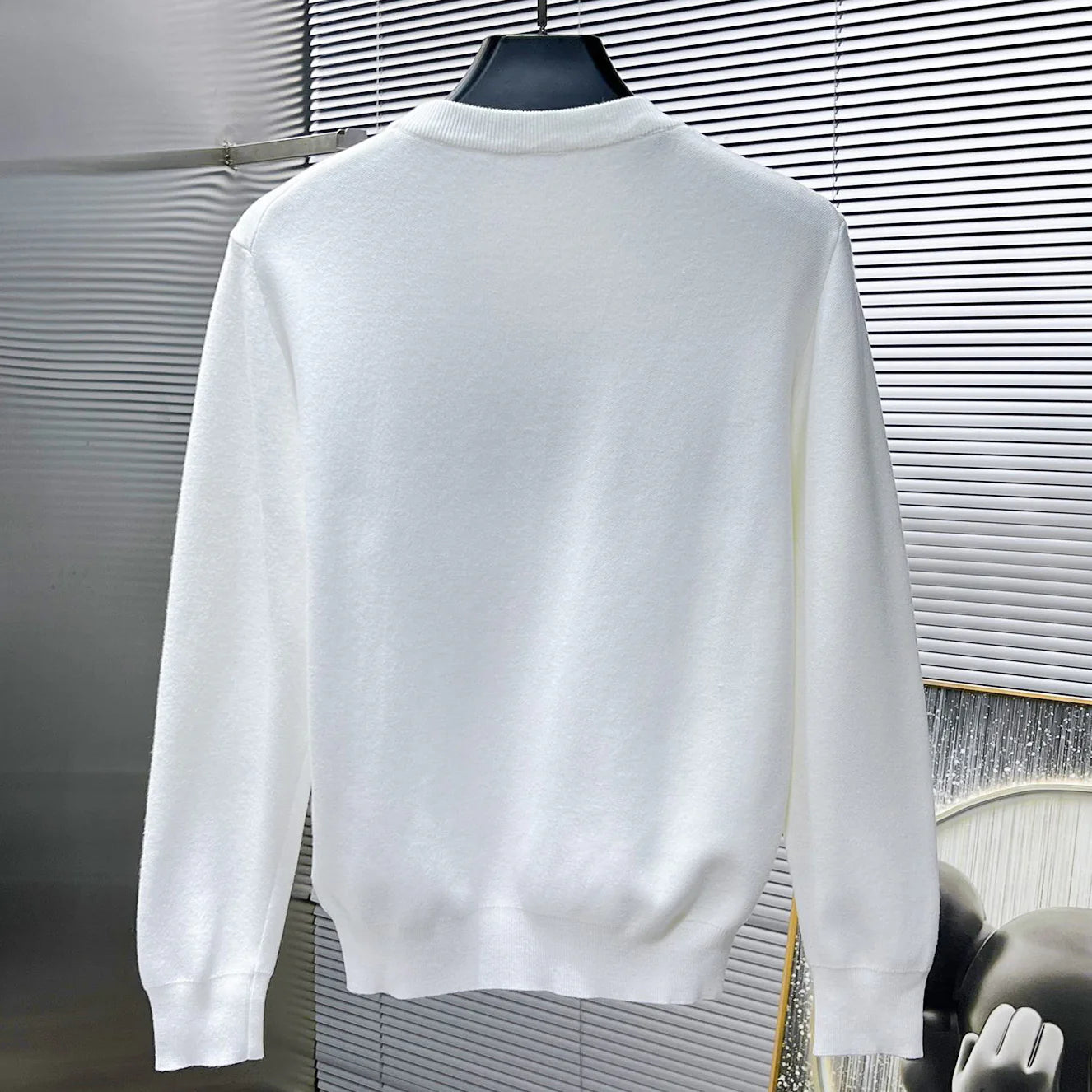 New wool blend round neck long sleeve jumper 1024122010