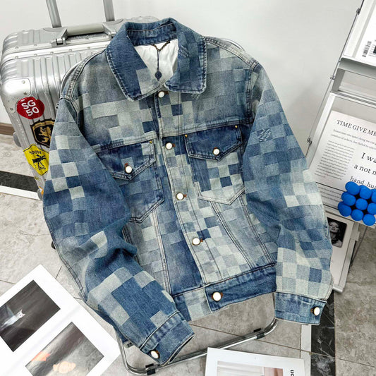 LV Plaid denim jacket 1825022821
