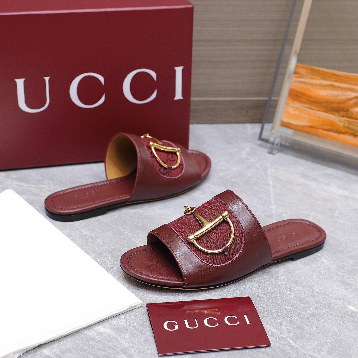 GG 25ss D-shaped chain buckle slippers 1825042512
