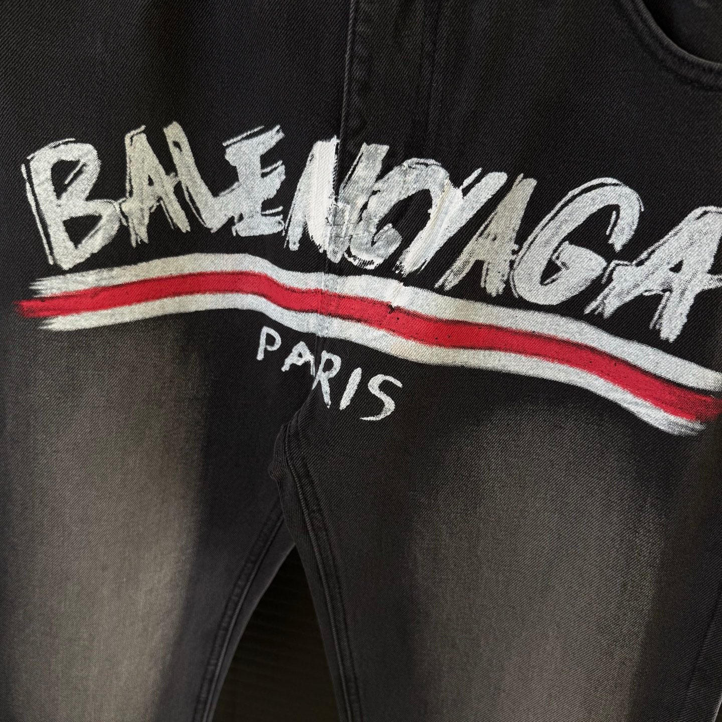 BLCG Front and back logo print jeans 1825042507