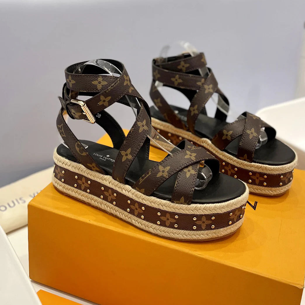 New fashion old flower thick bottom sandals 1025051401