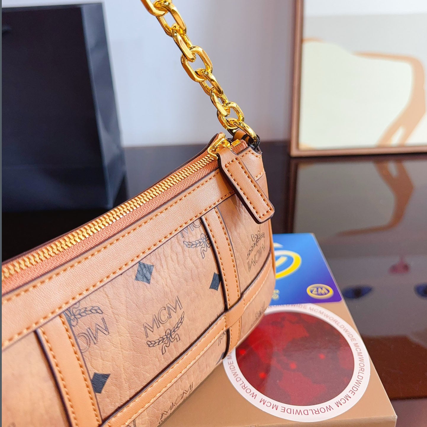MCM Delmy Visetos Underarm Bag XC24092421