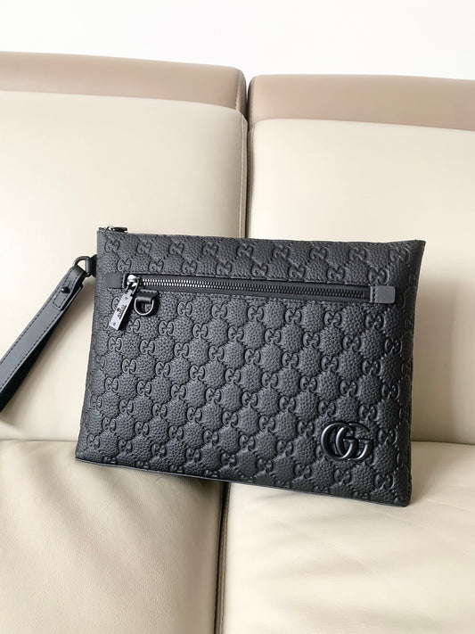 GG Leather embossing clutch bag 1825042909