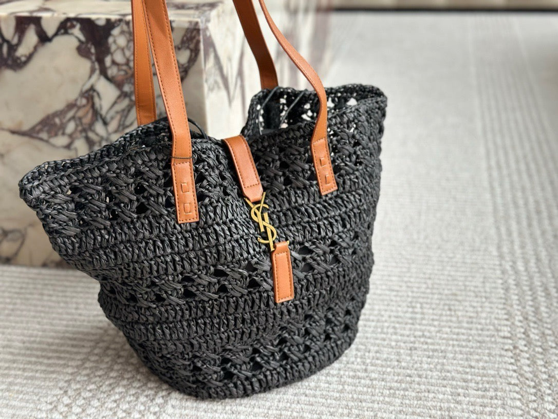 YSL straw handbag 0724041105