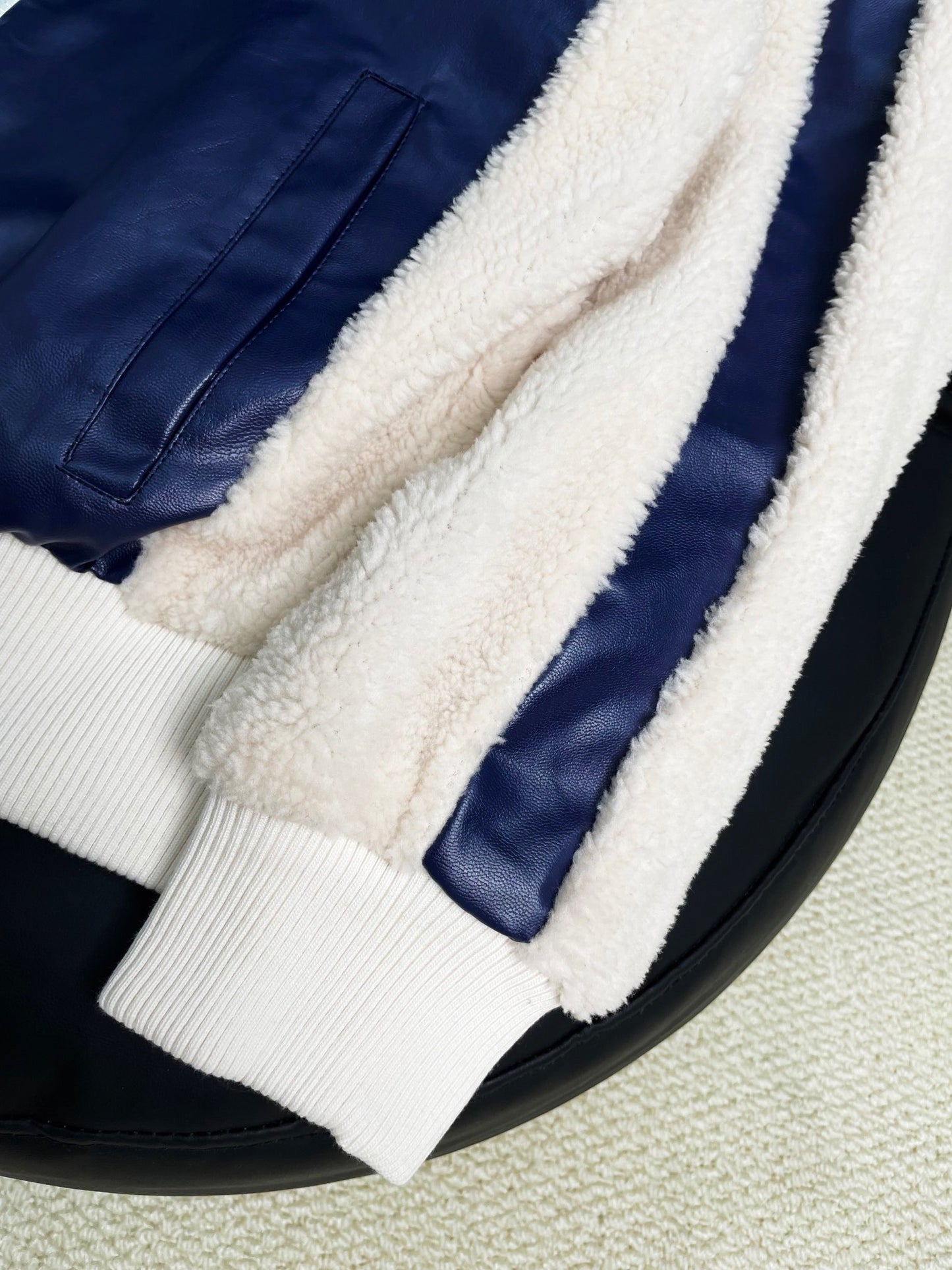 L Wool and leather jacket 1824091803