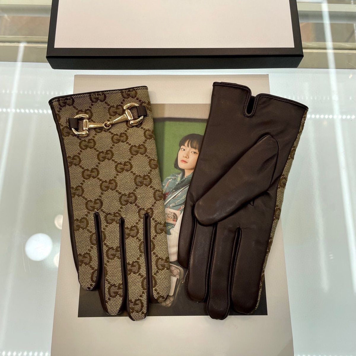 Fashion genuine leather warm gloves PD1023111711