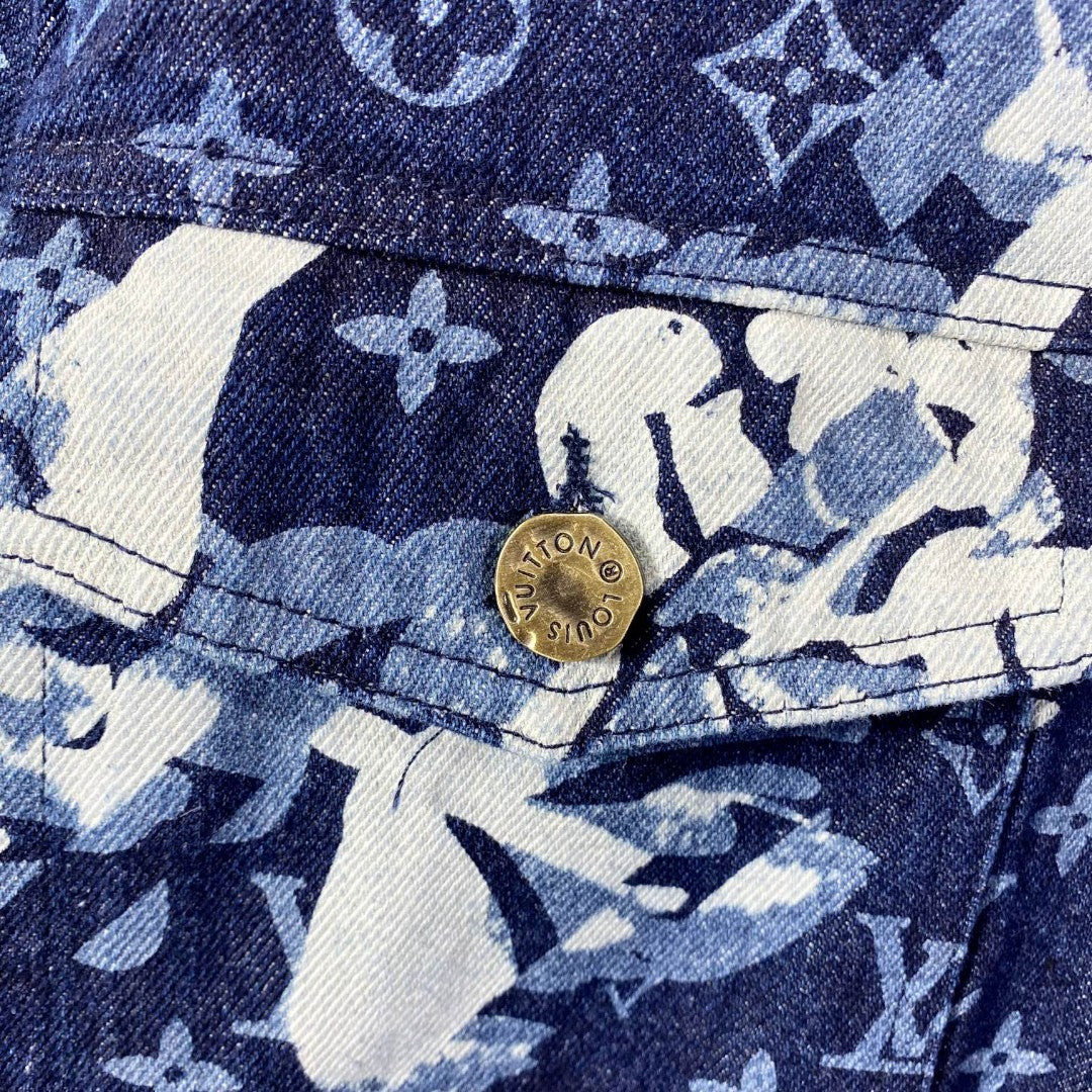 Floral print denim jacket jacket 1824100906