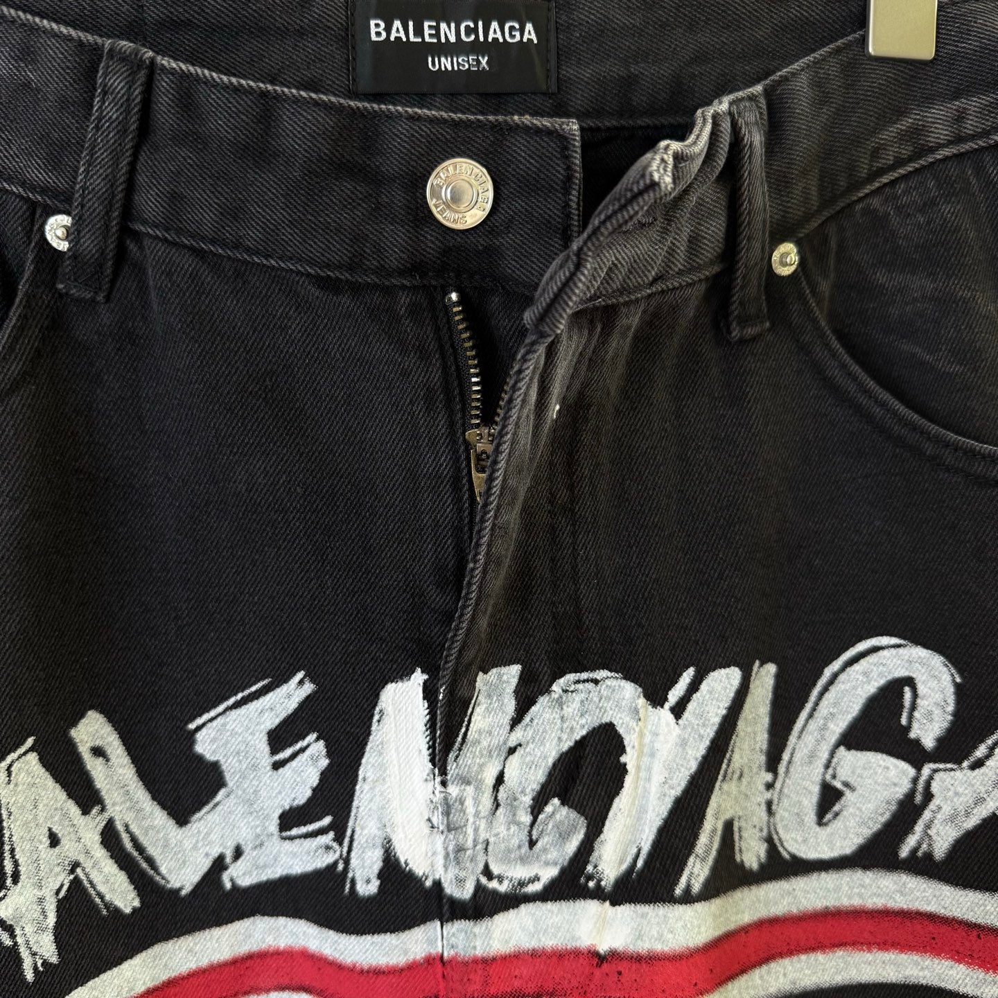 BLCG Front and back logo print jeans 1825042507