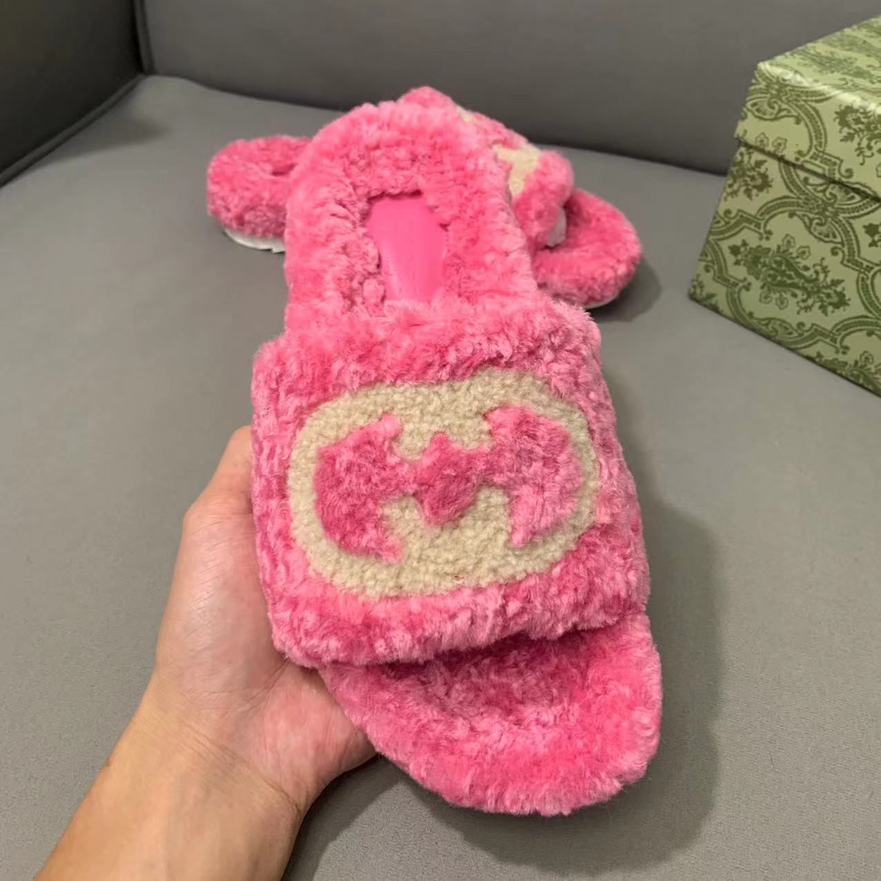 Fashion new lamb wool slippers PD1023072606