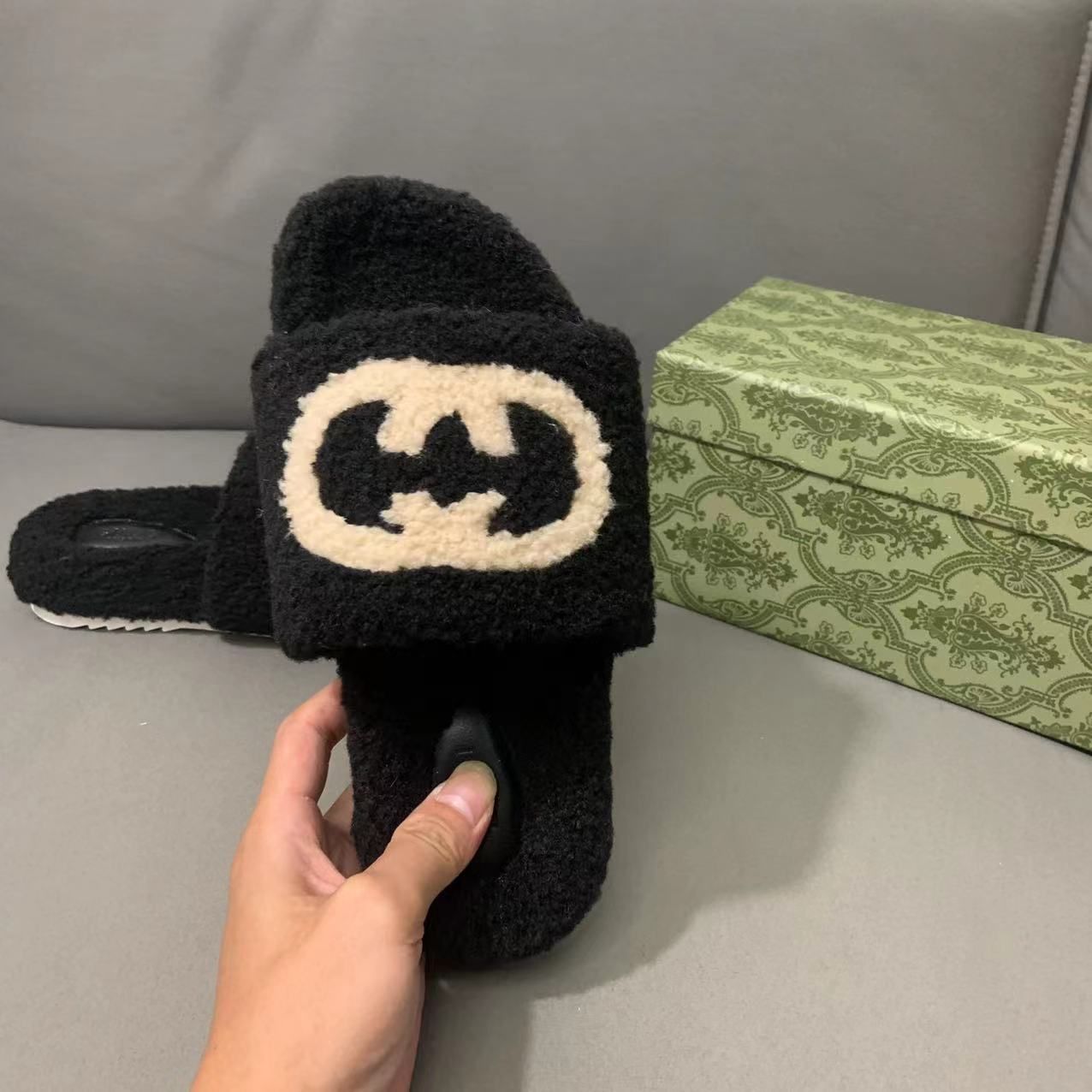 Fashion new lamb wool slippers PD1023072606