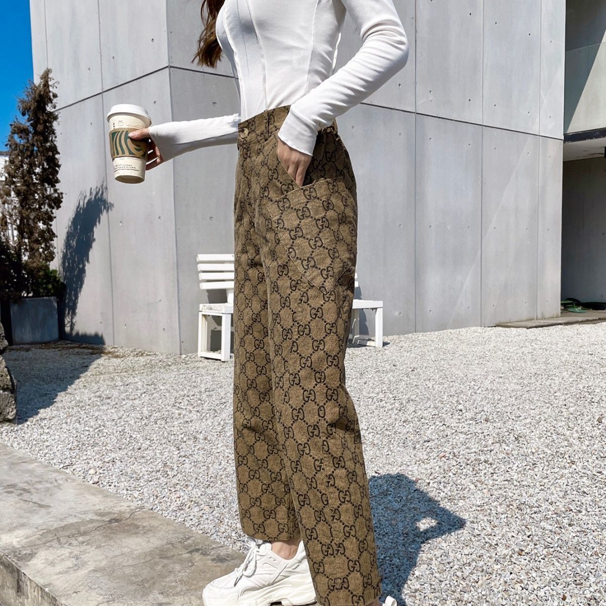 Trendy and Comfortable G-print Pants 0823120707