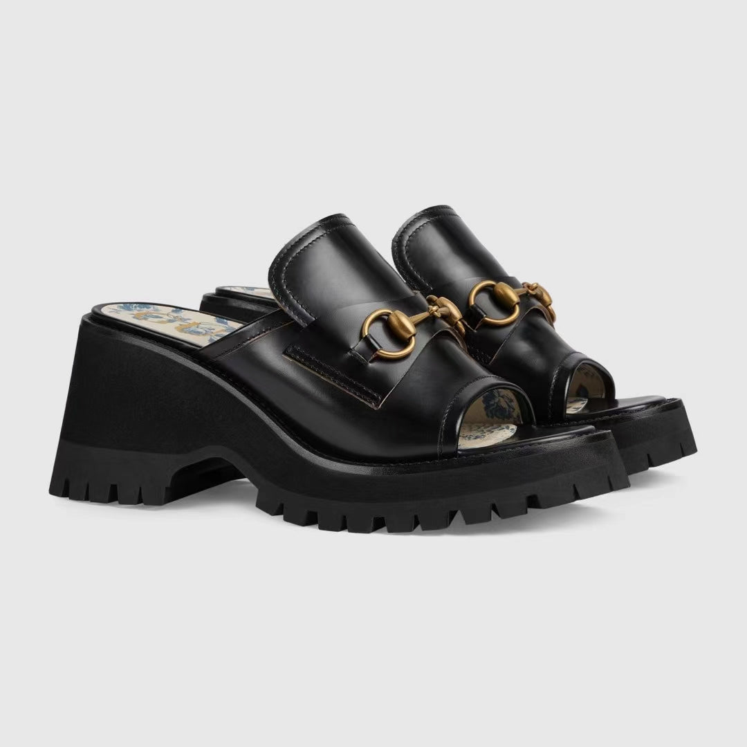 G Horsebit platform slippers 1824061307