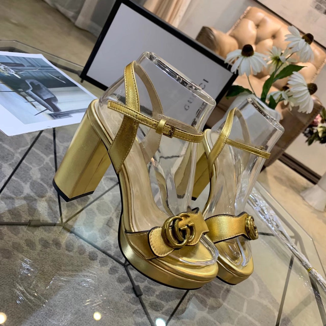 Versatile G buckle high-heeled sandals 1824061301