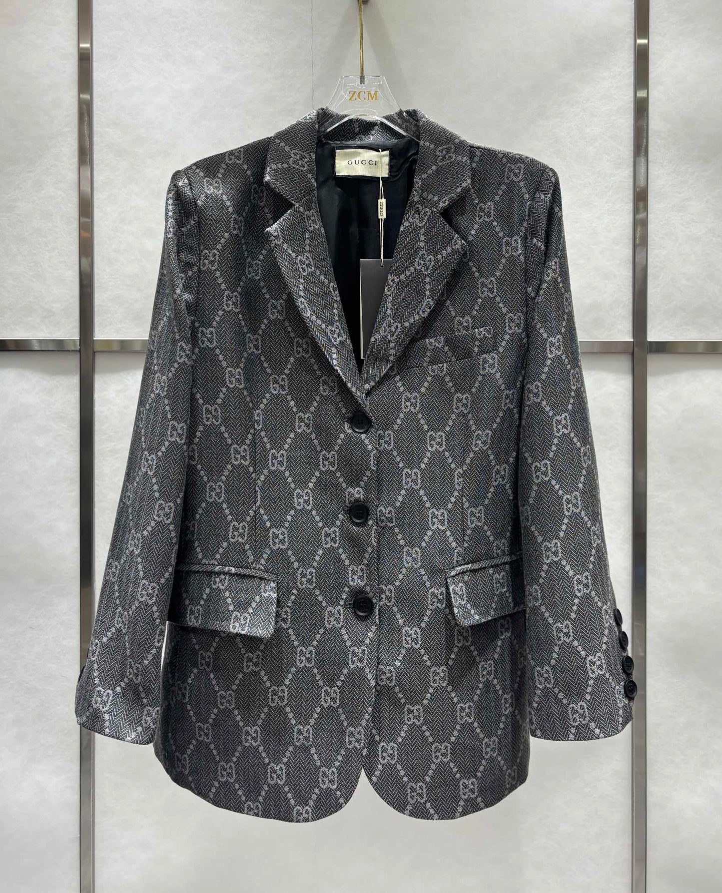 GG gray printed suit suit 0724090304