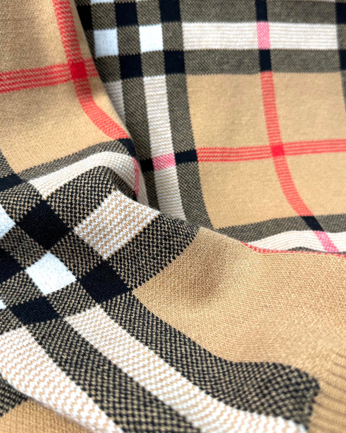 TB Mixed color plaid knitted sweater 1824102215