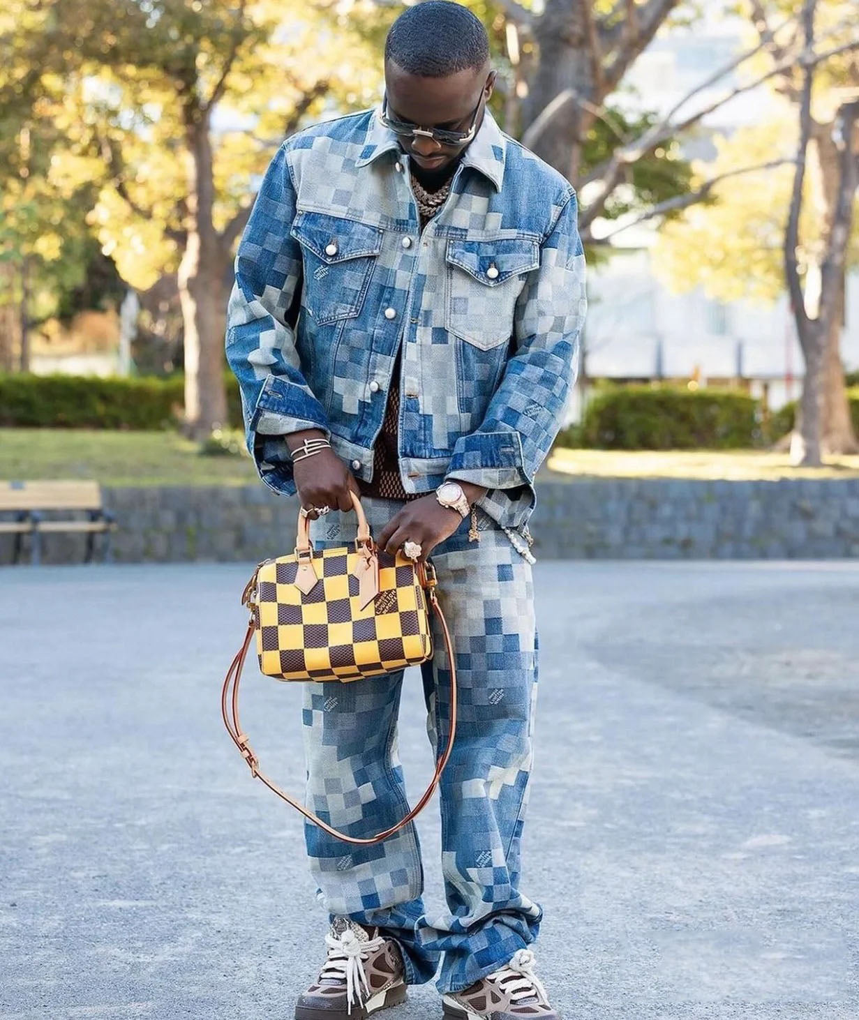 LV Plaid denim jacket 1825022821