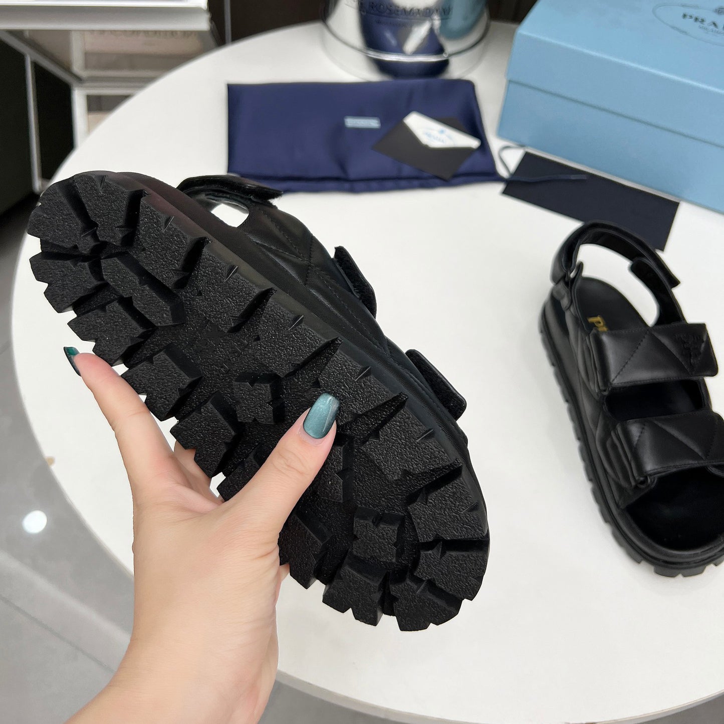 Spring And Summer New Women's Shoes Leather Soft Bottom Muffin Sandals Velcro 1024030828