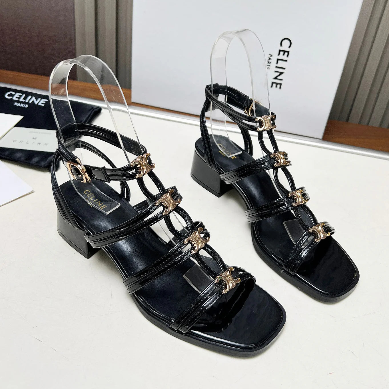 New fashion old flower thick slope heel sandals 1025051405