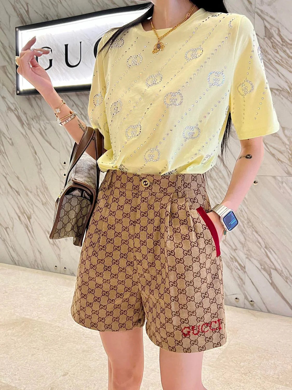 New Letter Jacquard Shorts Versatile Fashion 1024031817