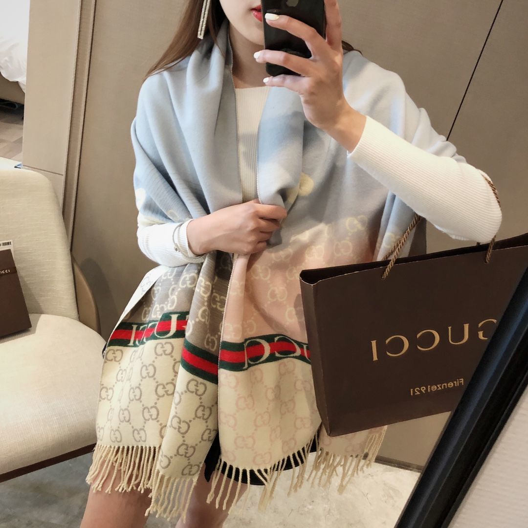 New double-sided two-color scarf shawl PD10071109