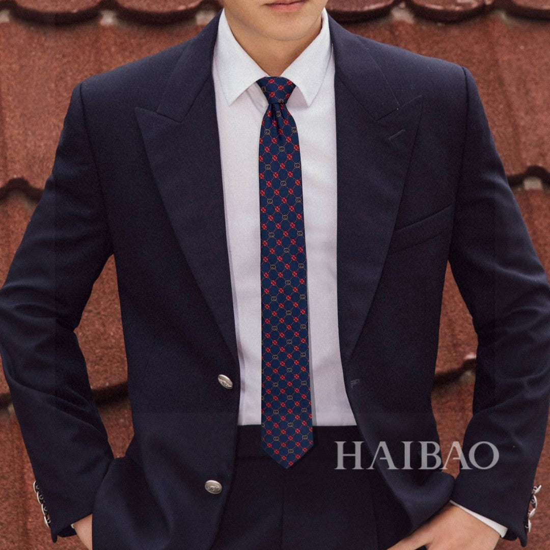 GG four-leaf clover tie 1824060504