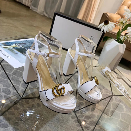 Versatile G buckle high-heeled sandals 1824061301