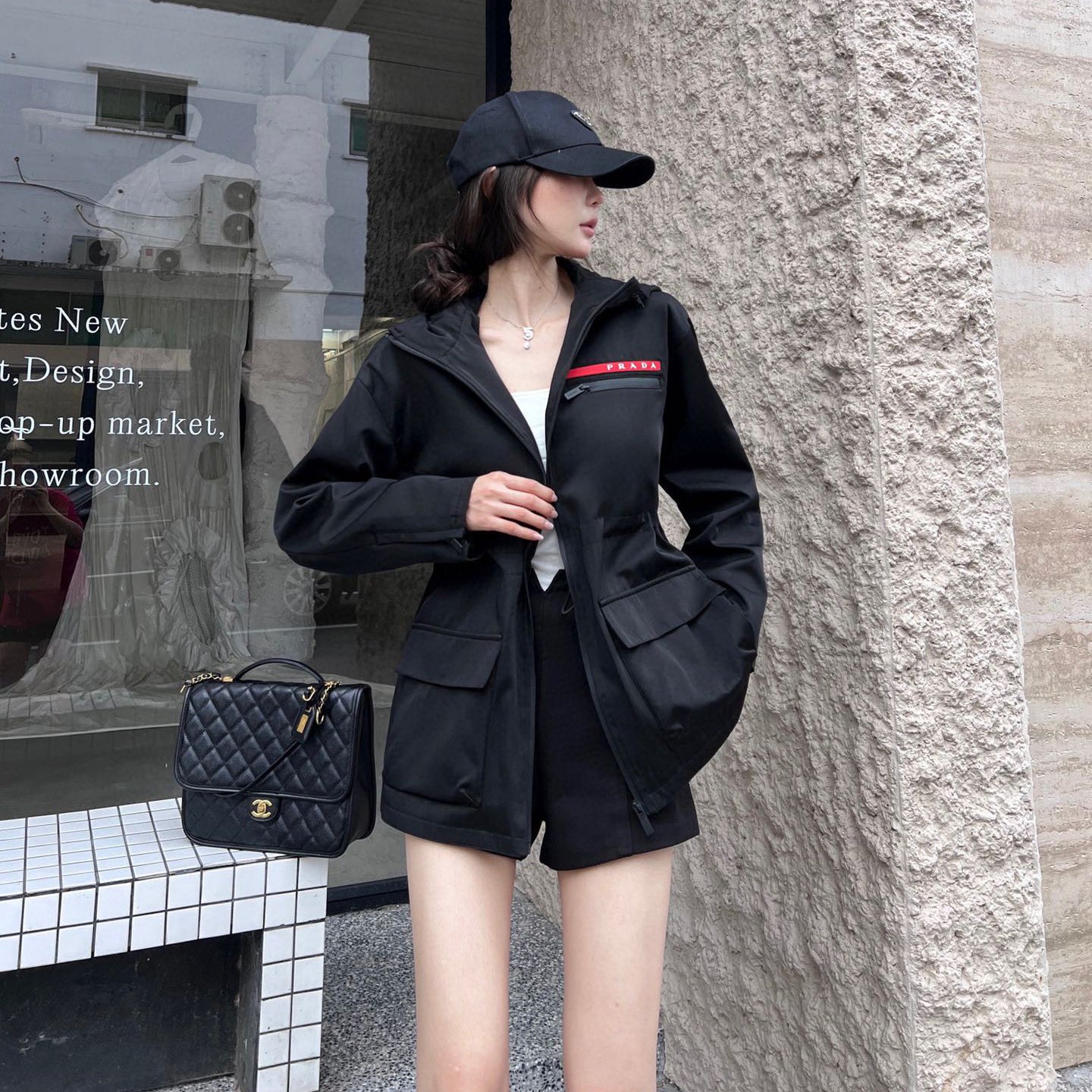 PR Hooded Windbreaker Jacket 1824091018
