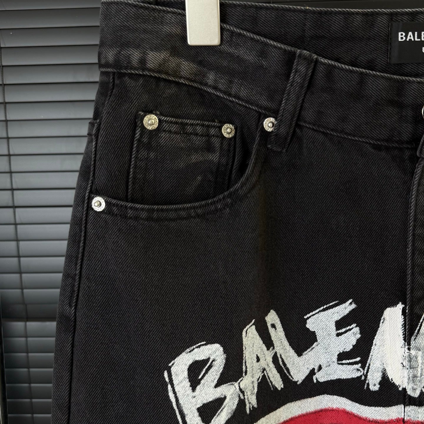 BLCG Front and back logo print jeans 1825042507