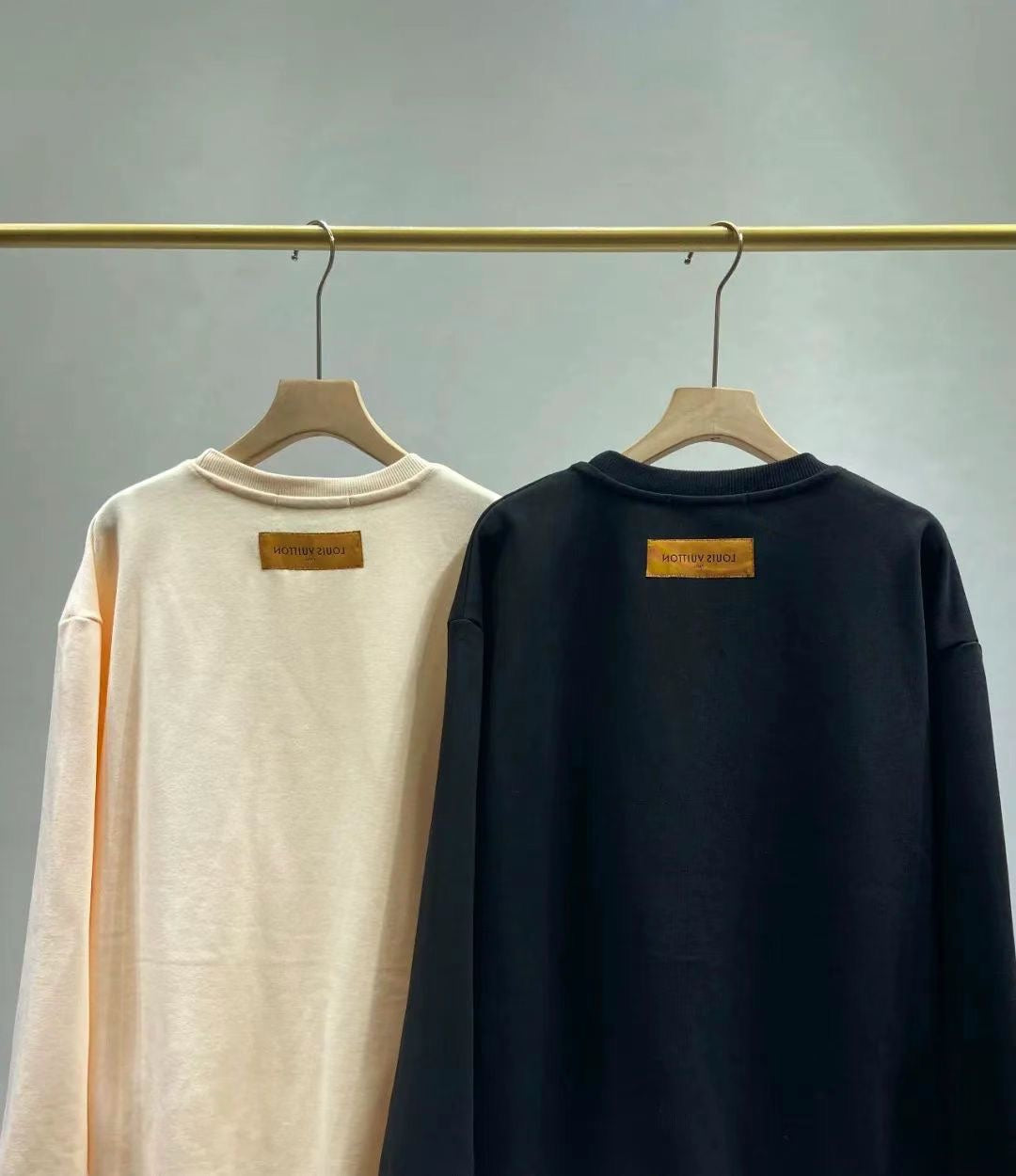Sketch full of hollow letters long-sleeved round neck sweatshirt XC0823091815