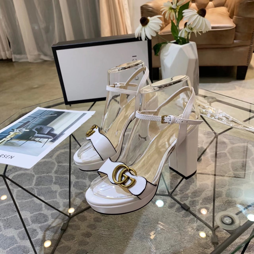 Versatile G buckle high-heeled sandals 1824061301