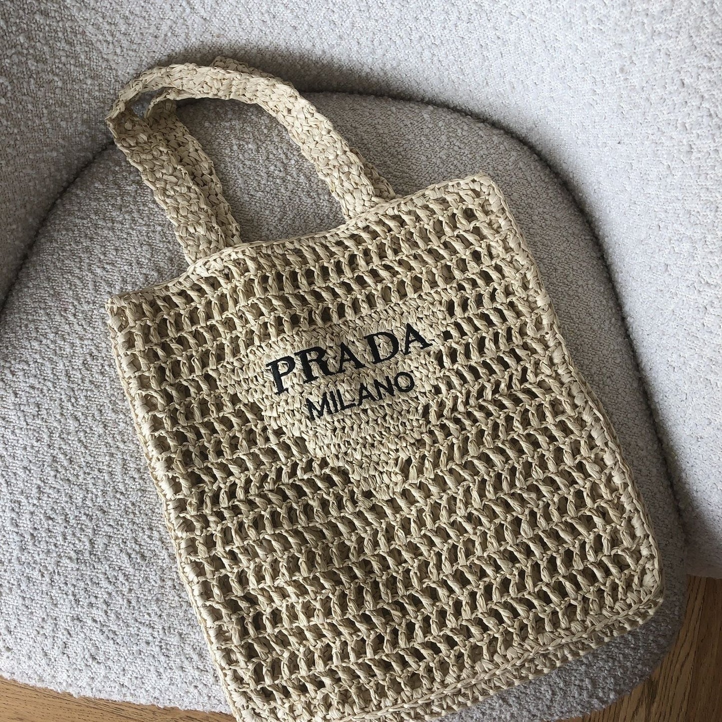 Fashion All-match Holiday Style Hollow Straw Wided Bag 1024031402