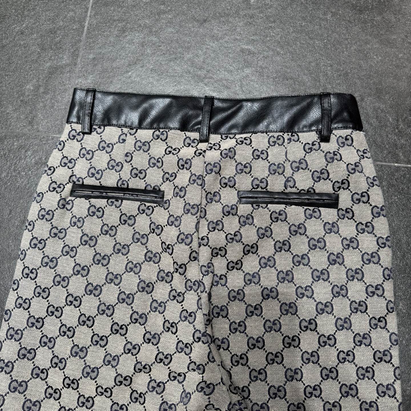 GG Paneled leather suit 1825040808