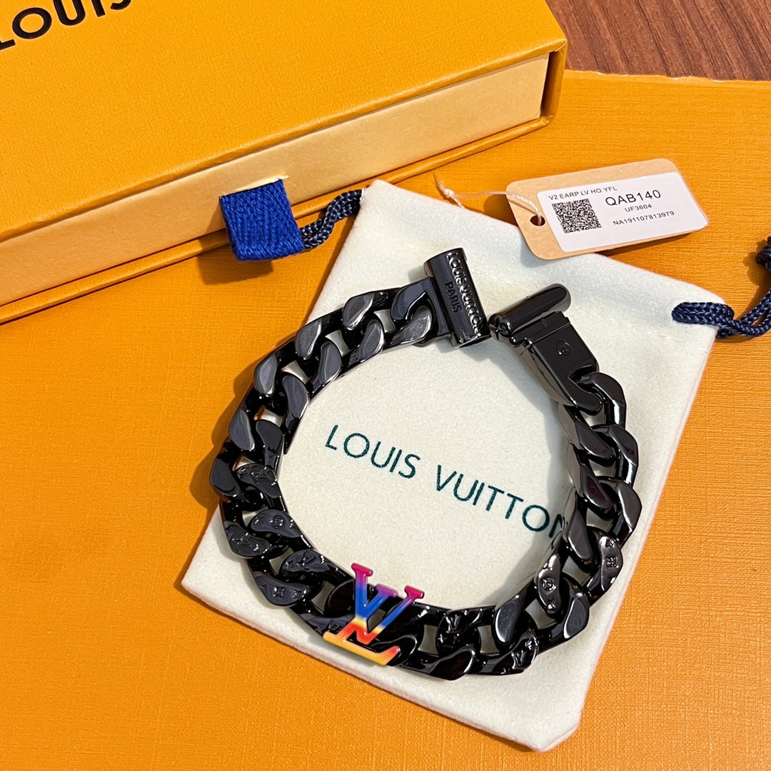Black Metal Cuban Necklace XC0823101602