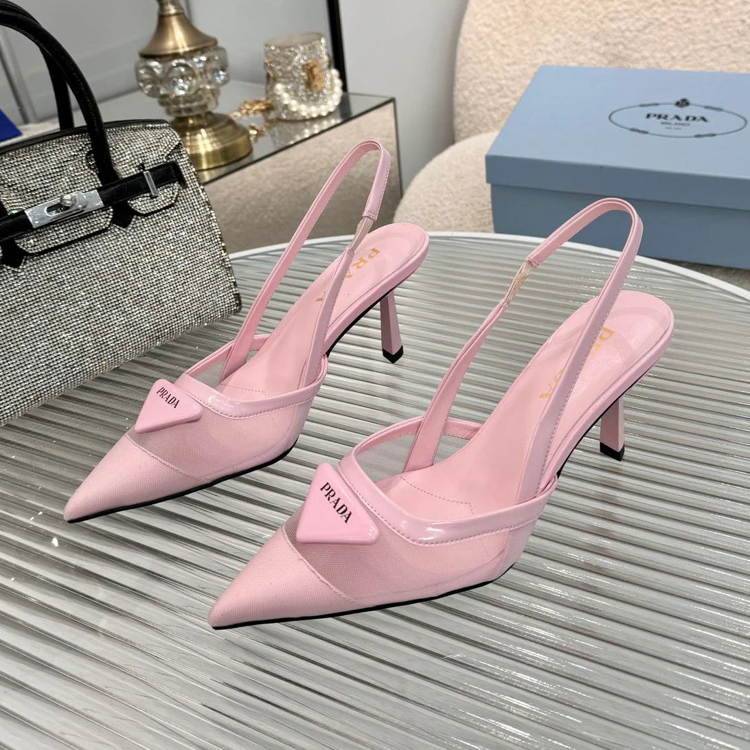 New pointy toe mesh fashion high heel sandals 1025041113