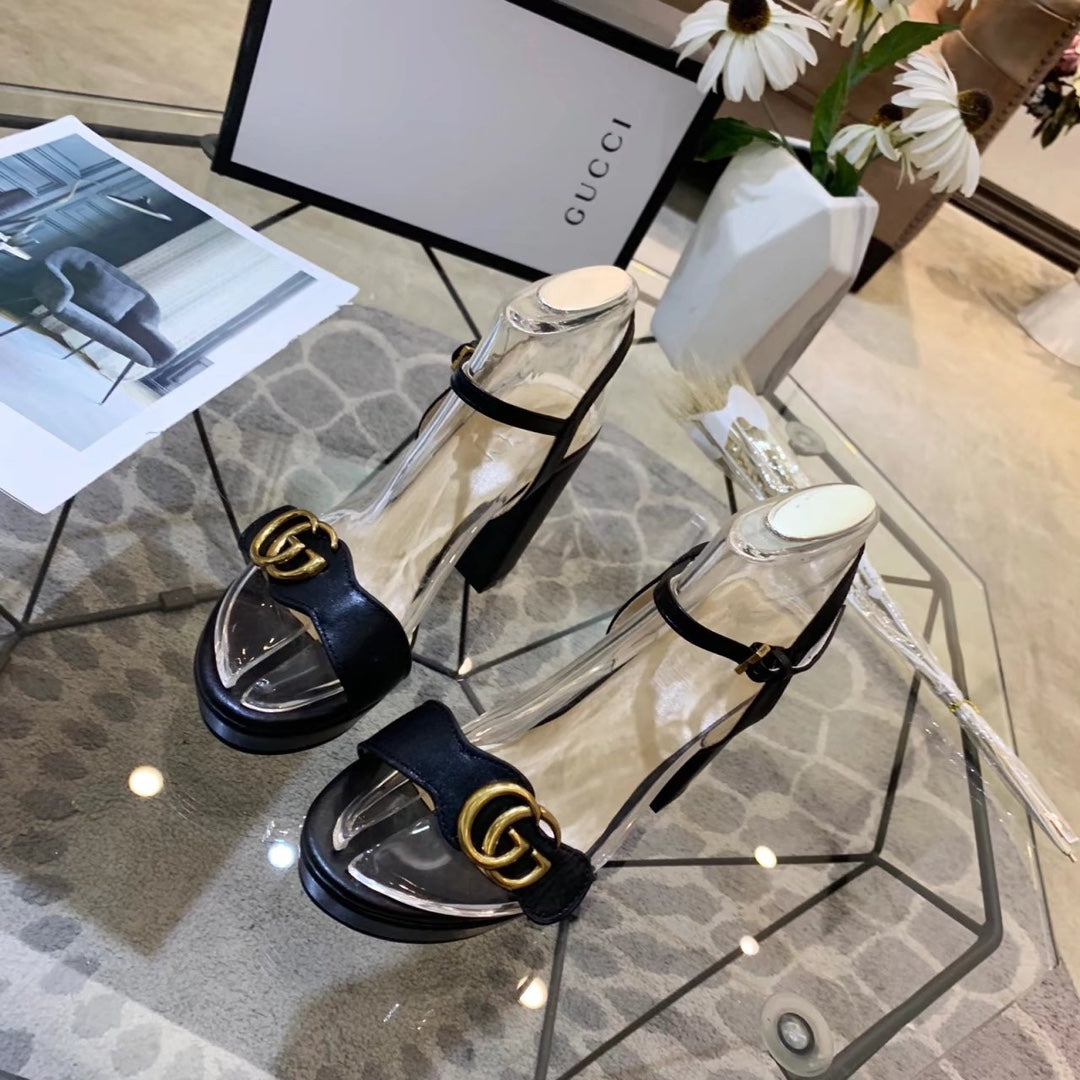 Versatile G buckle high-heeled sandals 1824061301