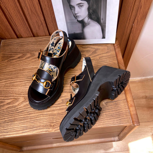 G Horsebit platform sandals 1824061308
