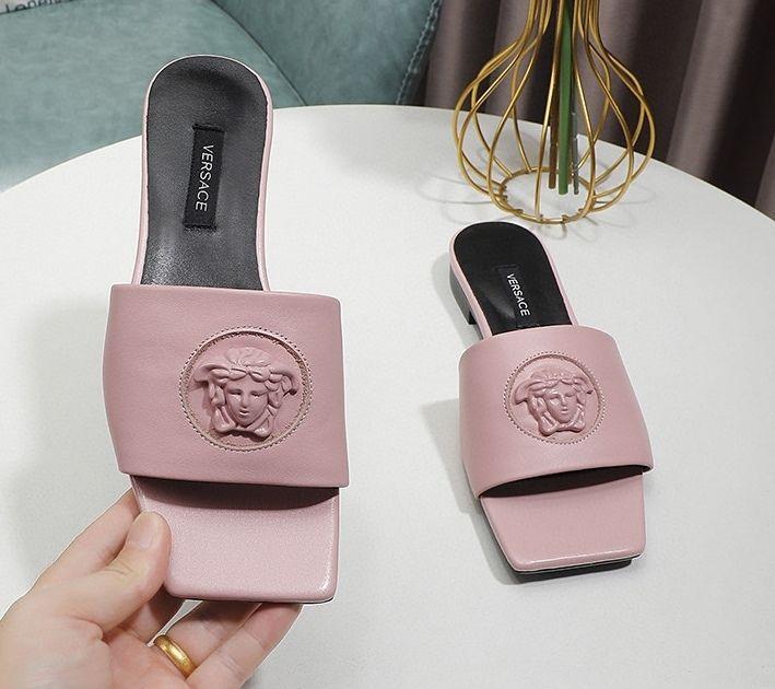 Classic Fashion Comfortable Head Flat Square Large Size Slippers 1024040208