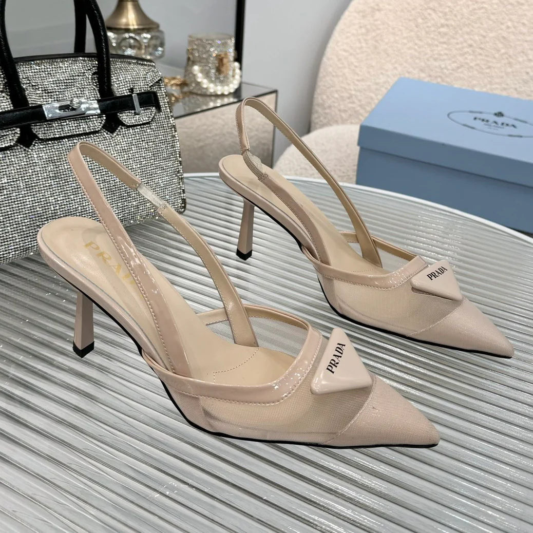New pointy toe mesh fashion high heel sandals 1025041113