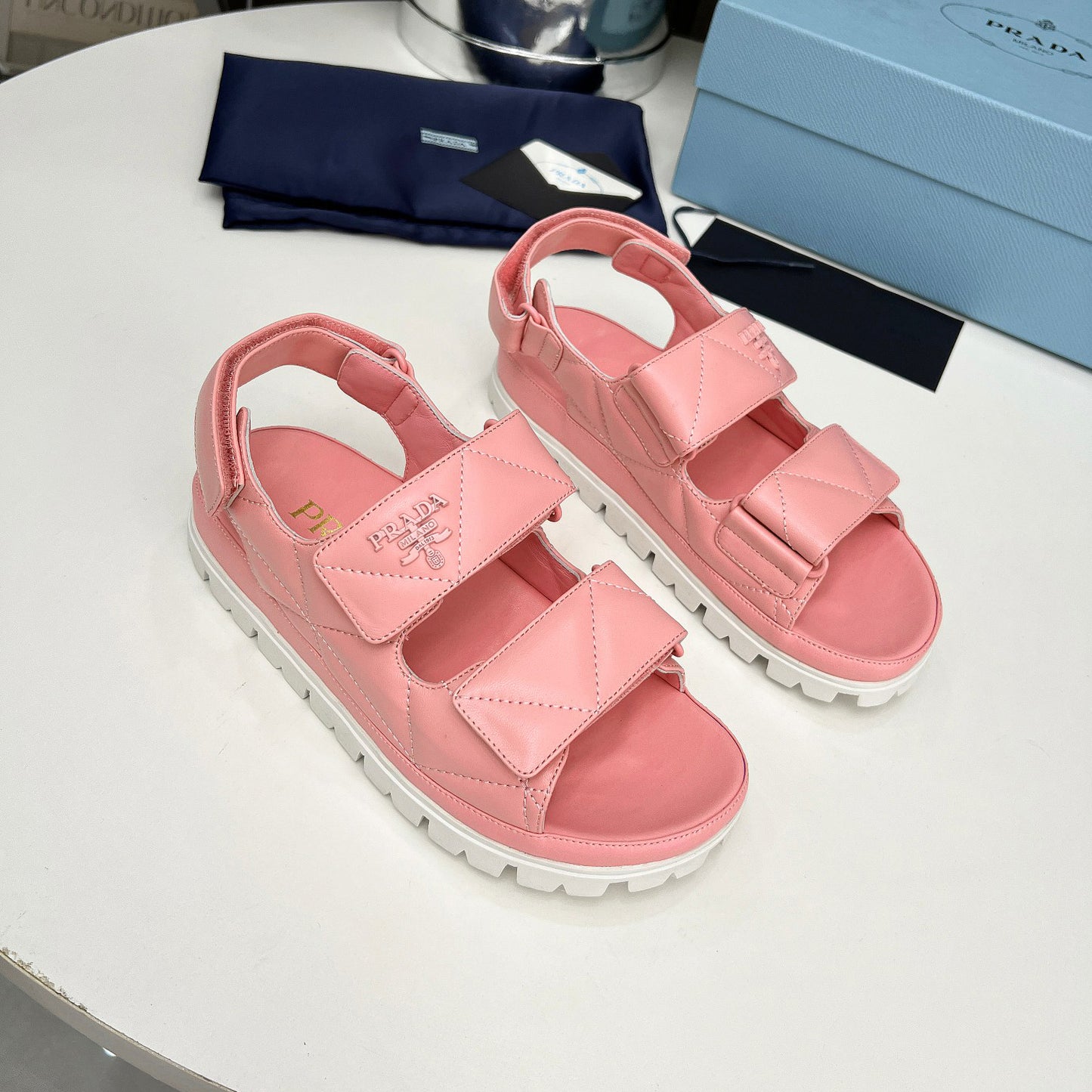 Spring And Summer New Women's Shoes Leather Soft Bottom Muffin Sandals Velcro 1024030828