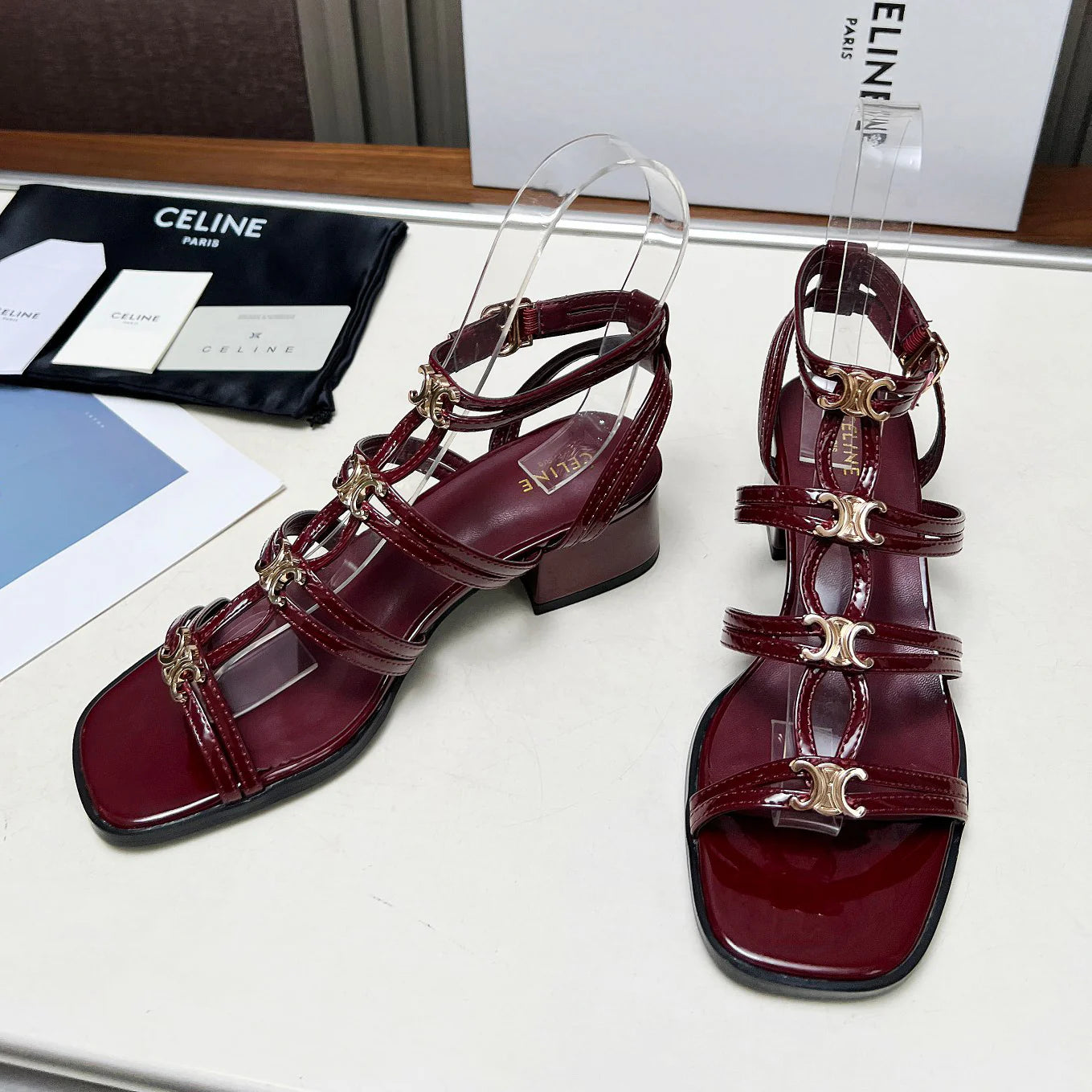 New fashion old flower thick slope heel sandals 1025051405