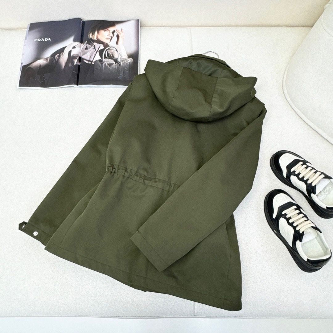 PR waisted hooded jacket 1824091813