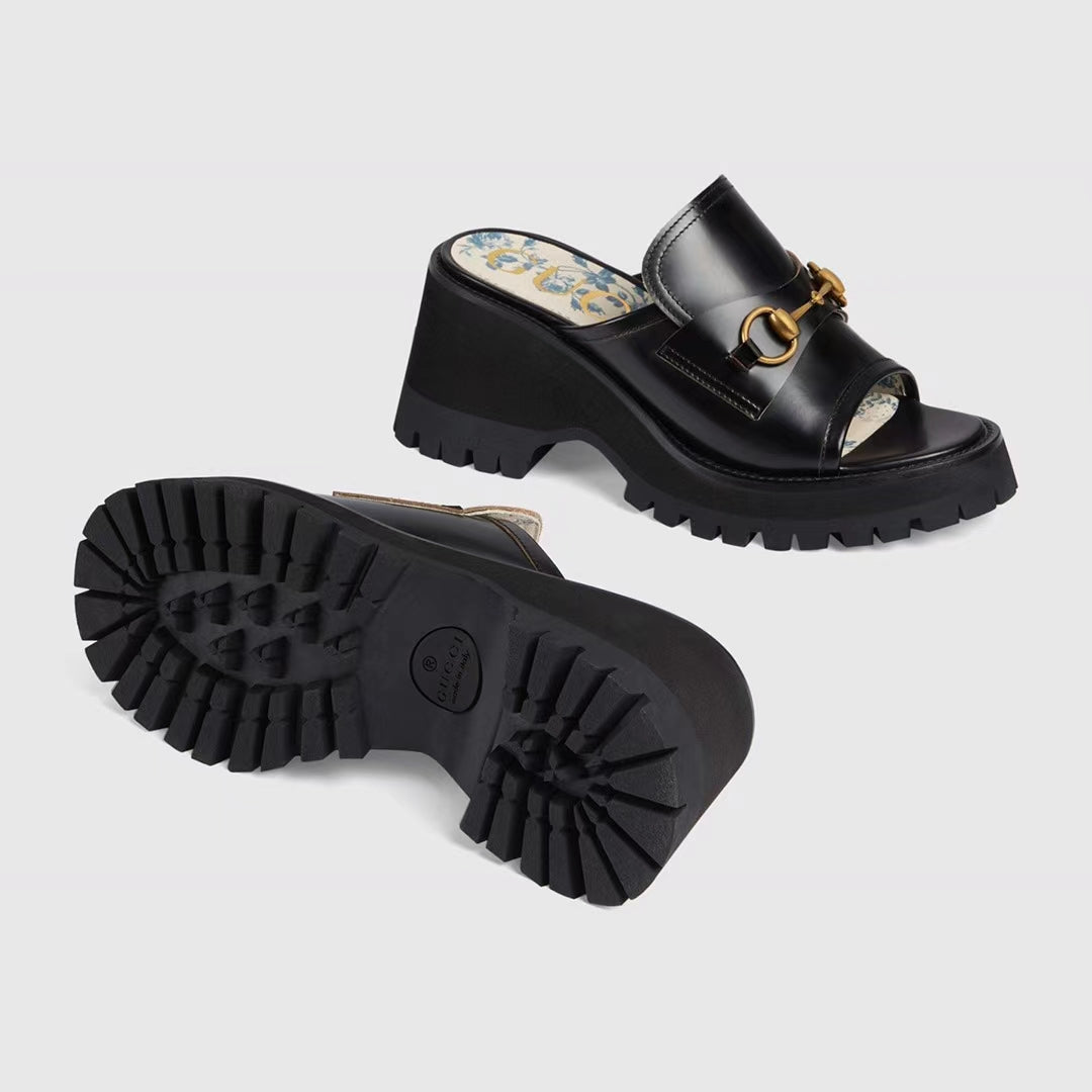 G Horsebit platform slippers 1824061307